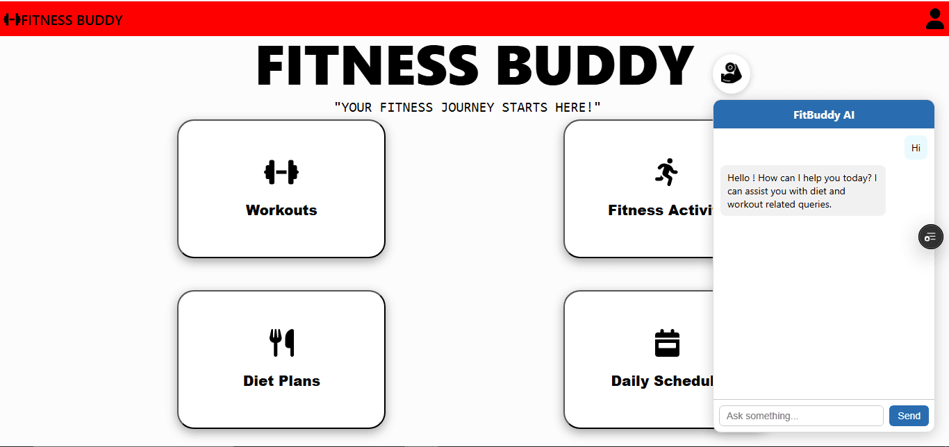 FitBuddy - Your personal fitness and nutrition assistant.